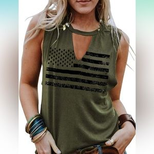American Flag Graphic Tank
